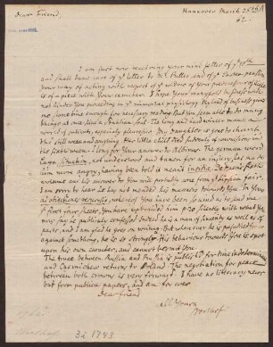 [Brief von Paul Gottlieb Werlhof an Albrecht von Haller vom 25.03.1762]