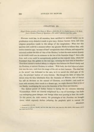 Chapter III. Alleged Persian extraction of the Ranas of Méwar. - ...