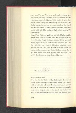 An Gleim Wandsbeck, den 14. November 1786