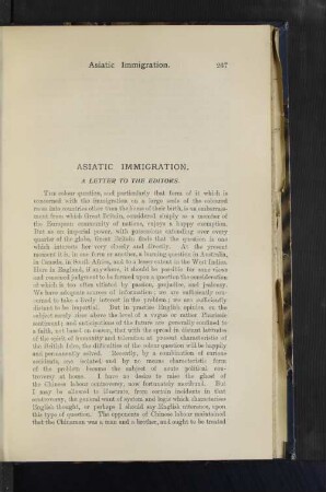 Asiatic Immigration