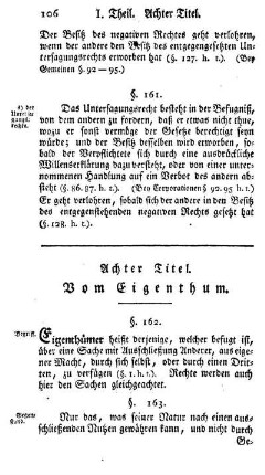 Achter Titel. Vom Eigenthum.