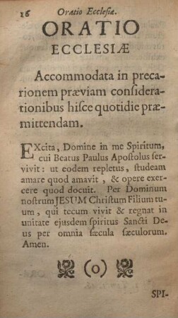 Oratio ecclesiæ.