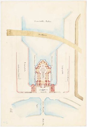 Friedenskirche im Humboldthafen, Berlin Vorprojekt: Lageplan