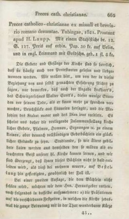 665-666 [Rezension] Preces catholico-Christianae