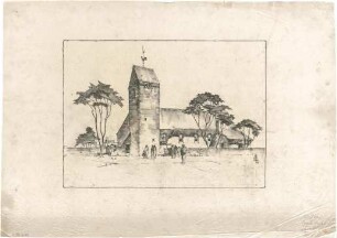 Gsaenger, Gustav; München - Allach; Ev. Kirche, Anbau Gemeindesaal - Perspektive