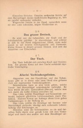 § 6. Das grosse Dreieck