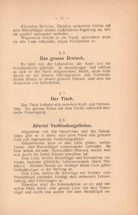 § 6. Das grosse Dreieck