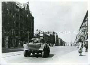 Amerikanischer Panzerwagen in Berlin-Schöneberg