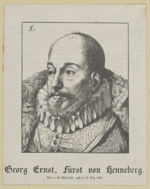 Bildnis des Georg Ernst von Henneberg