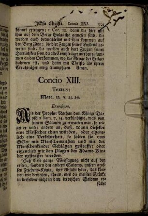 Concio XIII. Textus: Marc 15. v. 23. 24.