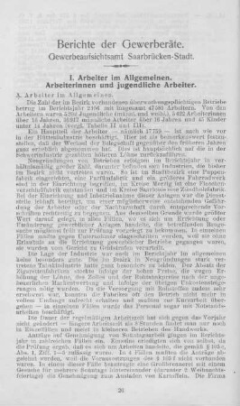 Berichte der Gewerberäte