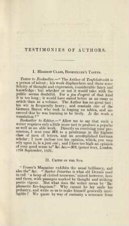 Testimonies Of Authors
