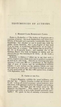 Testimonies Of Authors