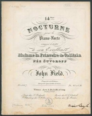 14me Nocturne pour le Piano-Forte