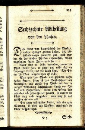 Sechszehnte Abtheilung von den Läufen.