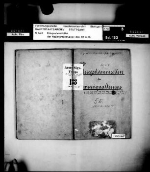 Kriegsstammrolle der Armee-Signaltrupps 19, 42b, 208, 209, 217, 275, 324, 421, 423, 425