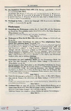 Pferderennen (Nr. 876-885)