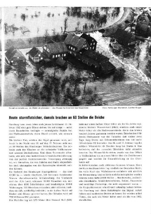 Heute sturmflutsicher, damals brachen an 60 Stellen die Deiche