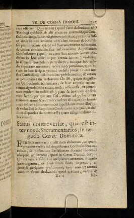 725-761, Status controversiae, quae est inter nos & ...