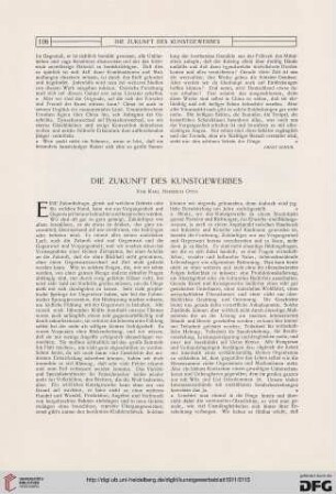 Die Zukunft des Kunstgewerbes