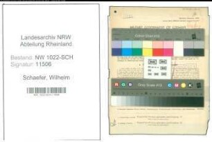 Entnazifizierung Wilhelm Schaefer , geb. 23.08.1901 (Fabrikant)