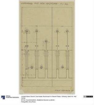 Darmstadt, Musiksaal im Neuen Palais, Vorhang