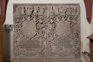Grabstein für Christian Ludwig Graf zu Waldeck (gest. 1706) und seine Frau Johannetta