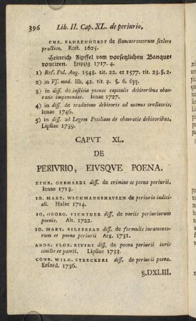 396-410, Caput XL. De perivrio, eiusque poena. - Caput XLII. De praevaricatione eiusque poena.