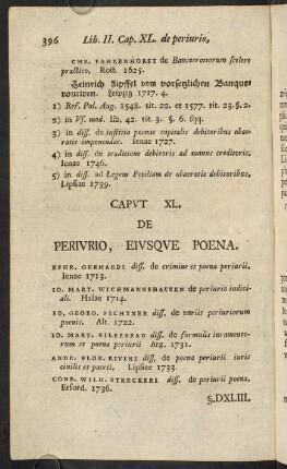 396-410, Caput XL. De perivrio, eiusque poena. - Caput XLII. De praevaricatione eiusque poena.