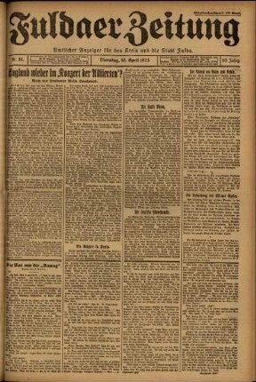 Ausgabe vom Dienstag, den 10. April 1923.