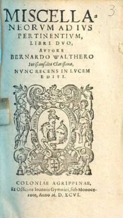Miscellaneorum ad ius pertinentium libri duo