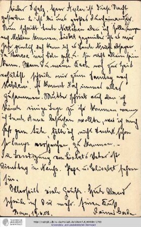 Postkarte vom 19.06.1908