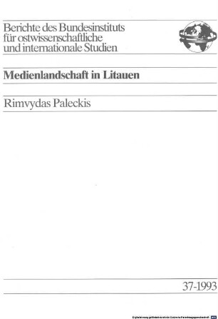 Medienlandschaft in Litauen