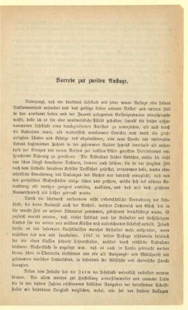 Vorrede zur zweiten Auflage