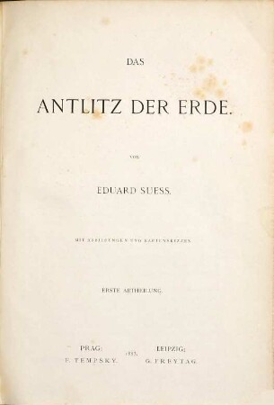 Das Antlitz der Erde, 1