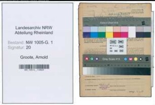 Entnazifizierung Arnold Groote , geb. 12.05.1904 (Landwirt)