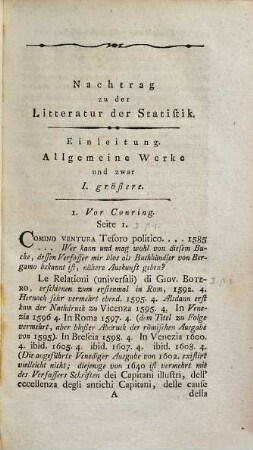 Litteratur der Statistik, 2. Nachtrag