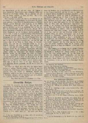 213-216 Literarische Notizen