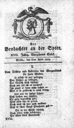 14. Stueck, 6. April 1818