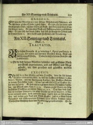 Am XII. Sonntage nach Trinitatis. Marc. 7
