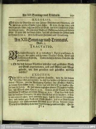 Am XII. Sonntage nach Trinitatis. Marc. 7
