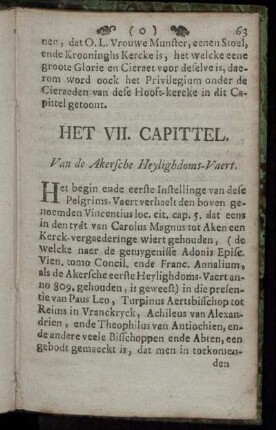 Het VII. Capittel.