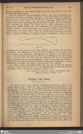 Allerlei vom Tonen