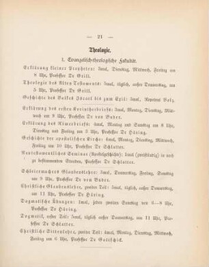 21-23, Theologie
