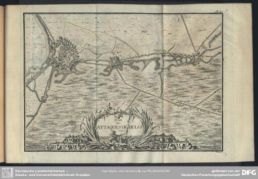 Pl. 20. Plan Des Attaques De Hulst en 1747