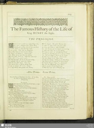 The Famous History of the Life of King Henry the Eight