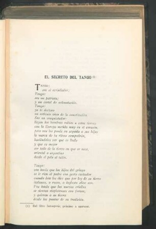 El secreto del tango