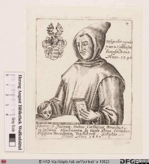Bildnis Johannes Indaginis (od. de Indagine, eig. Bremer von Hagen)