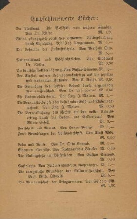 Empfehlenswerte Bücher: