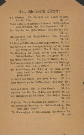 Empfehlenswerte Bücher: